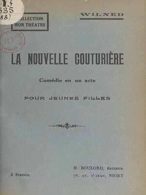 cover image of La nouvelle couturière
